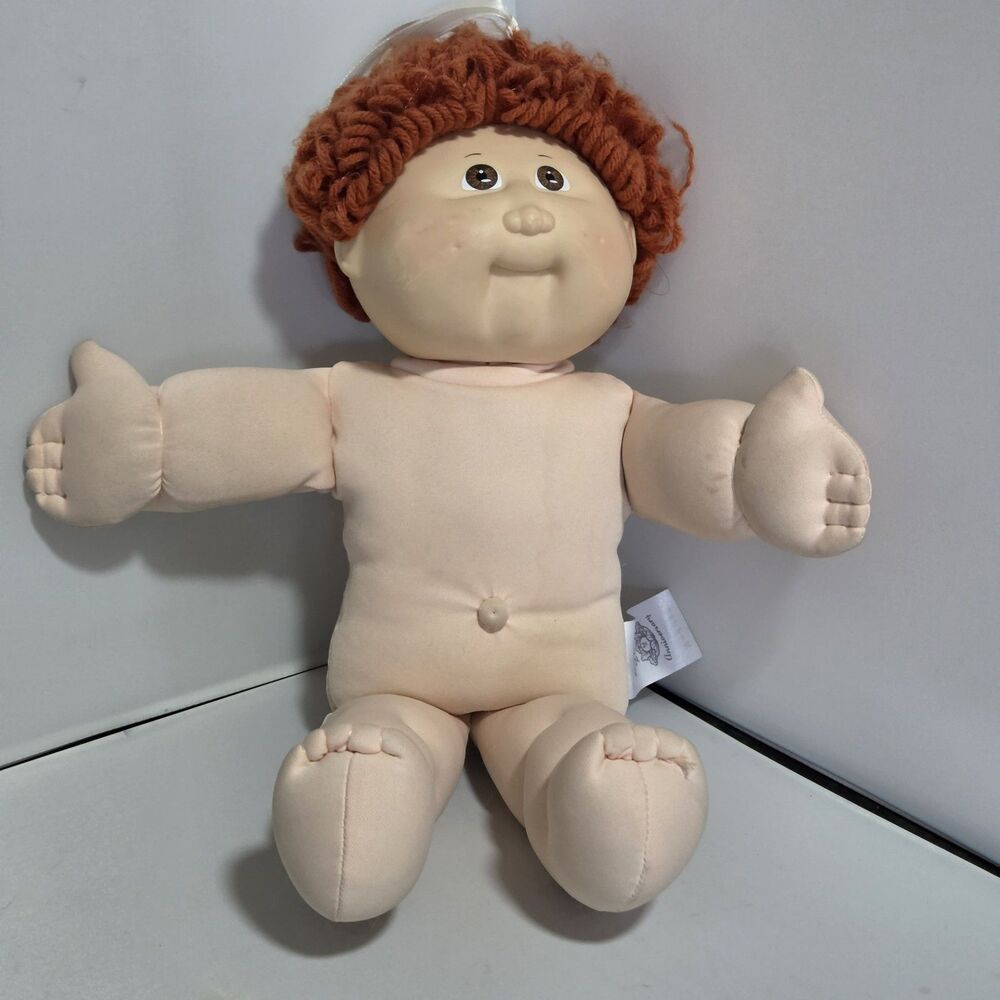 Vtg 1985  Cabbage Patch Kids Doll Brown Hair/Eyes #2 HM Ok Factory.